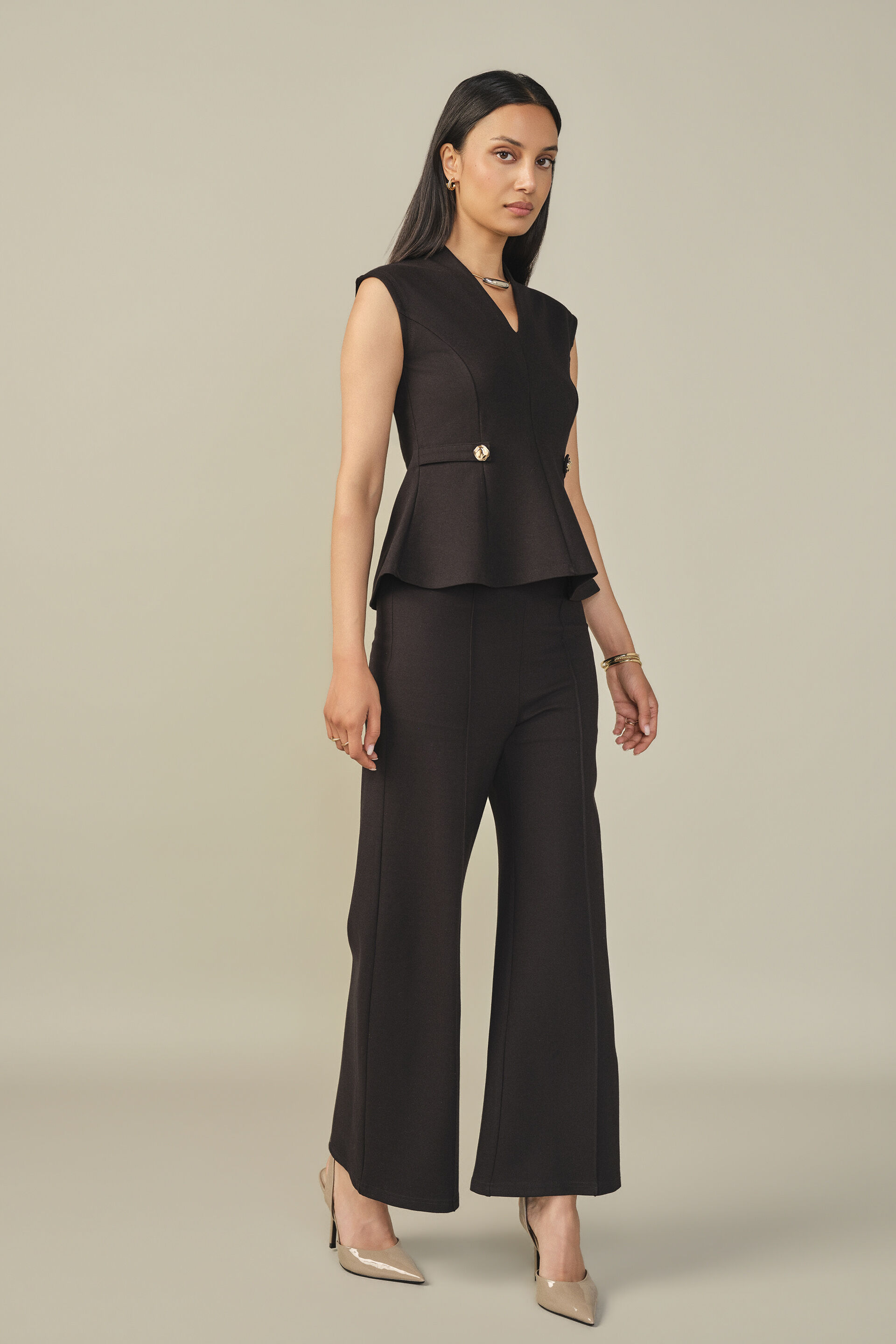 Solid Co-ord in Black