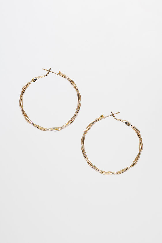 Gold Brass Earring, , image 2