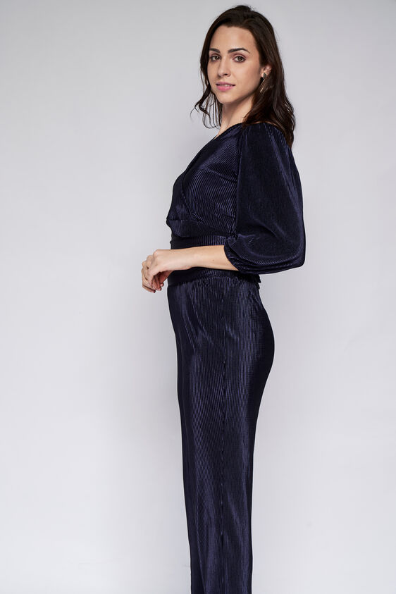 Navy Solid Straight Set, Navy Blue, image 2