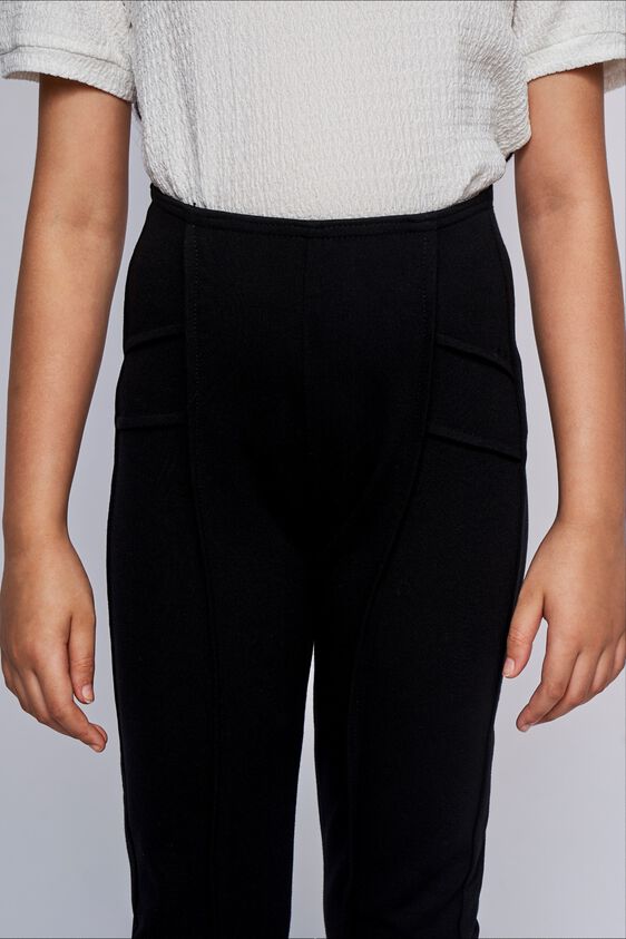 4 - Black Solid Straight Bottom, image 4
