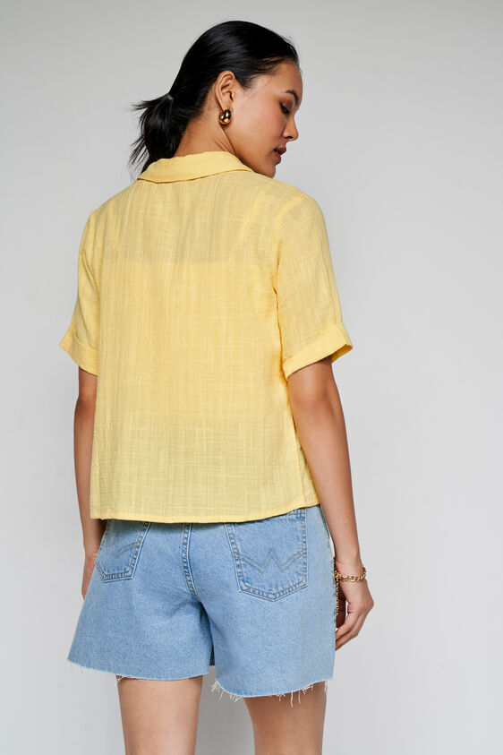 Daffodil Shirt Style Top, Yellow, image 5