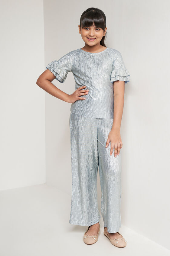Powder Blue Solid Straight Suit, Powder Blue, image 1