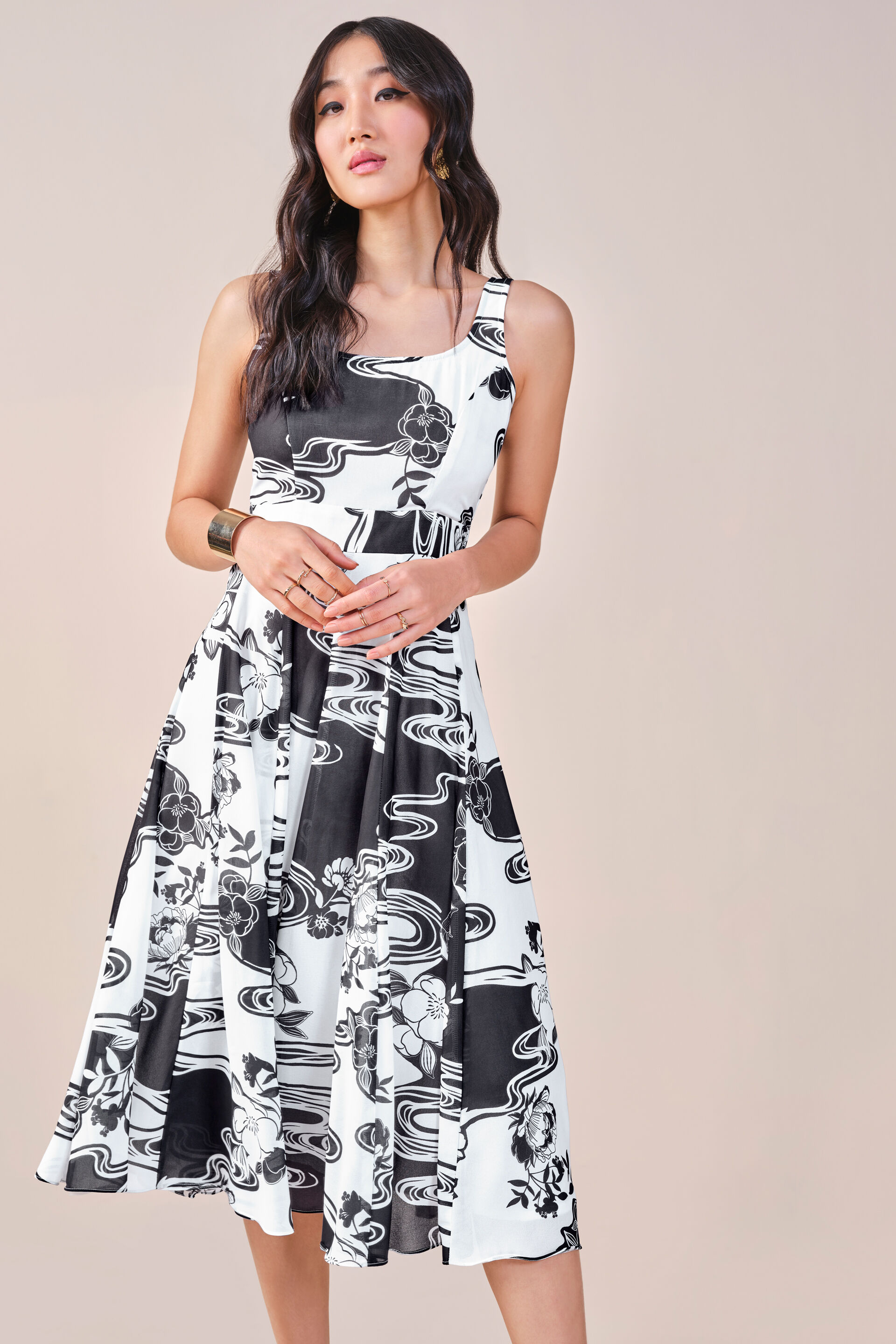 Bloom For You Dress, Black, image 3