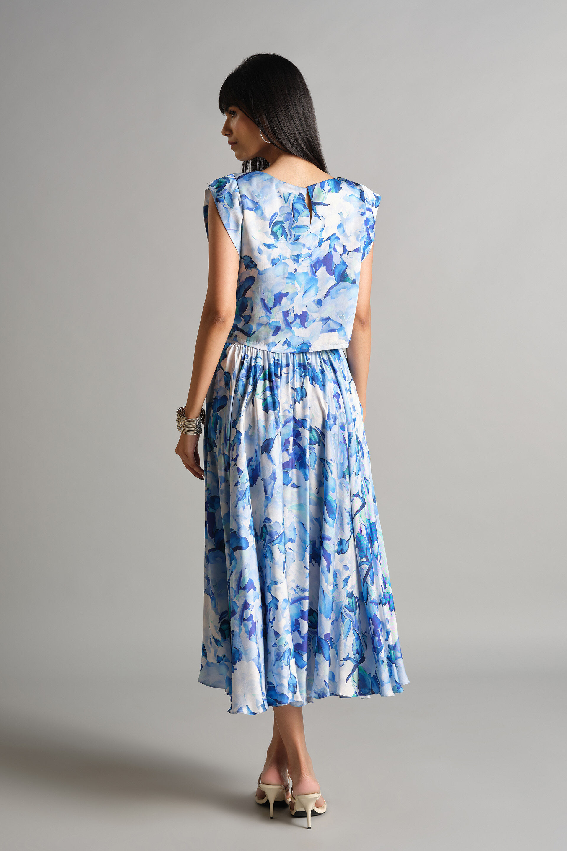 Blooming Blues Skirt Set, Blue, image 5