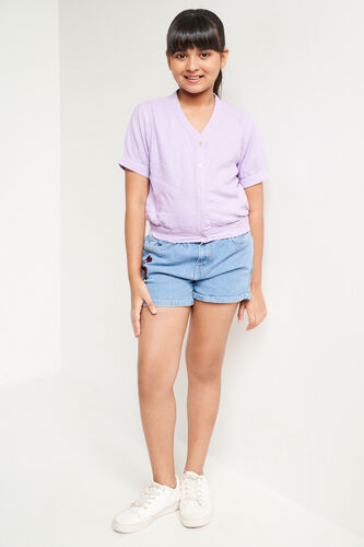 Short Sleeves Top, Lilac, image 1