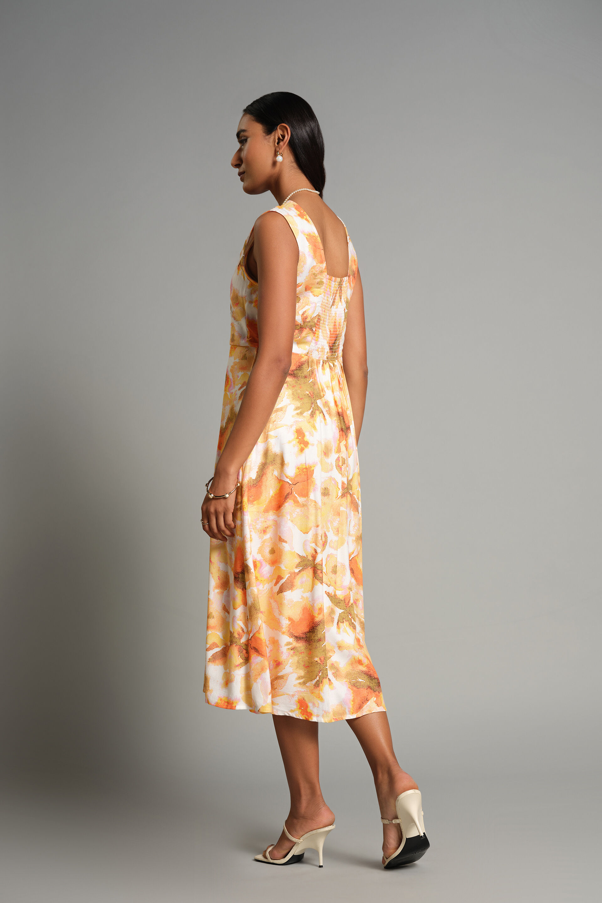 Buy Rosid Dress Online for Women from AND India S25R34DRP92_ORANGE