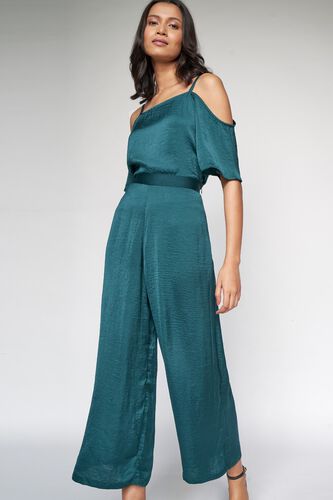 2 - Green Solid Fit and Flare Co-ordinate Set, image 2