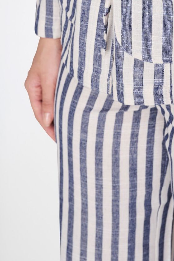6 - Grey - White Stripes Wide Regular Bottom, image 6