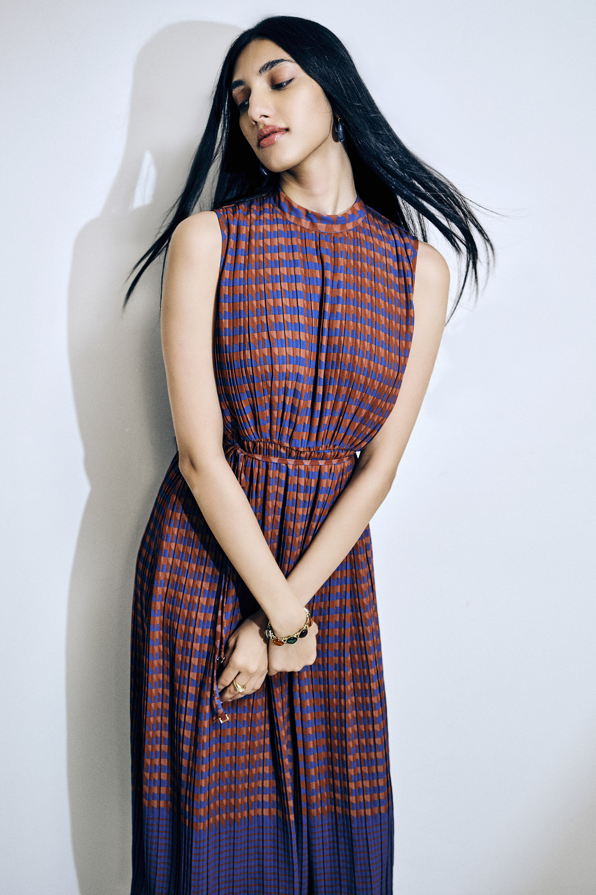 Geometry All Over Dress, Red, image 3