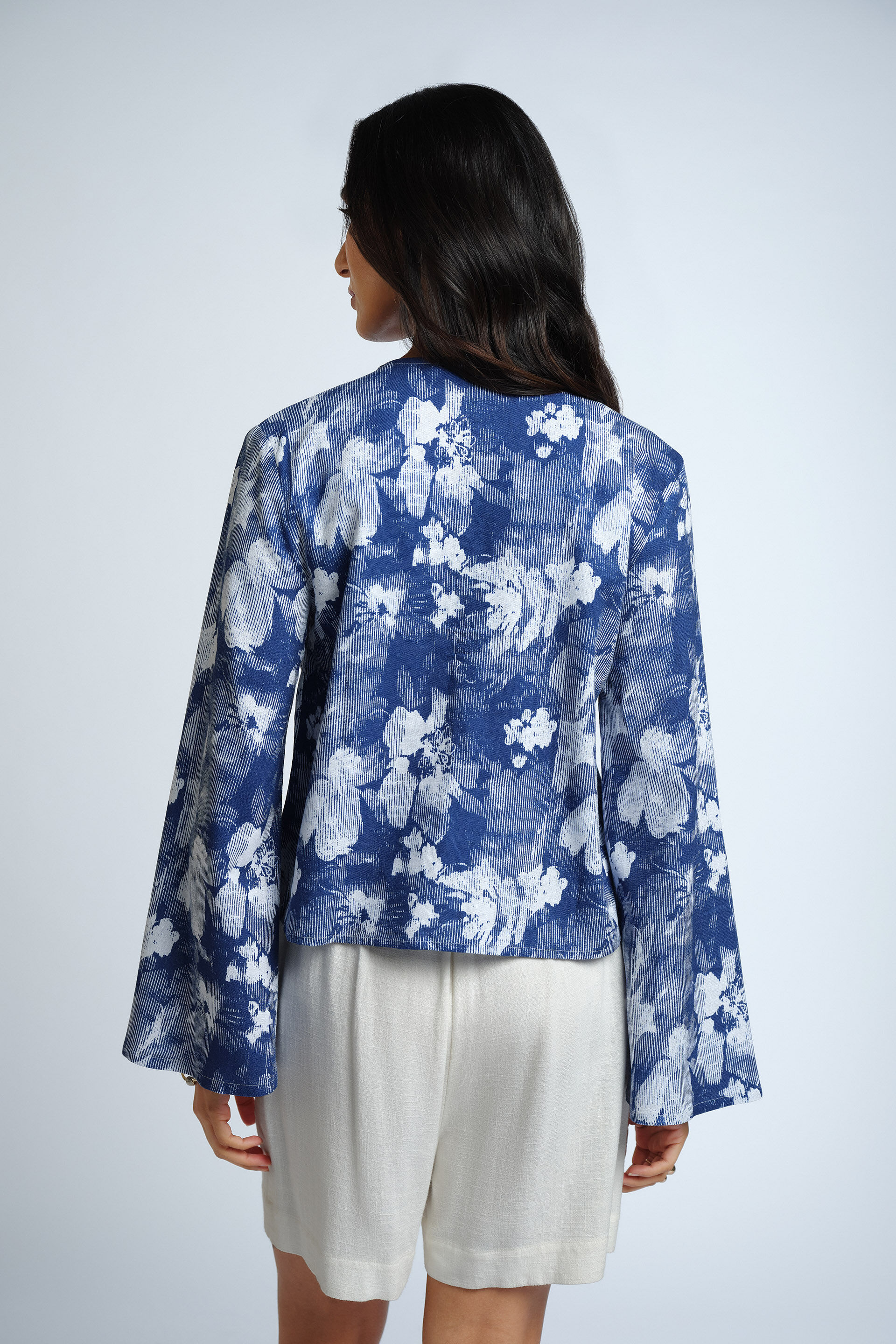 Blooms In Blues Top, Blue, image 6