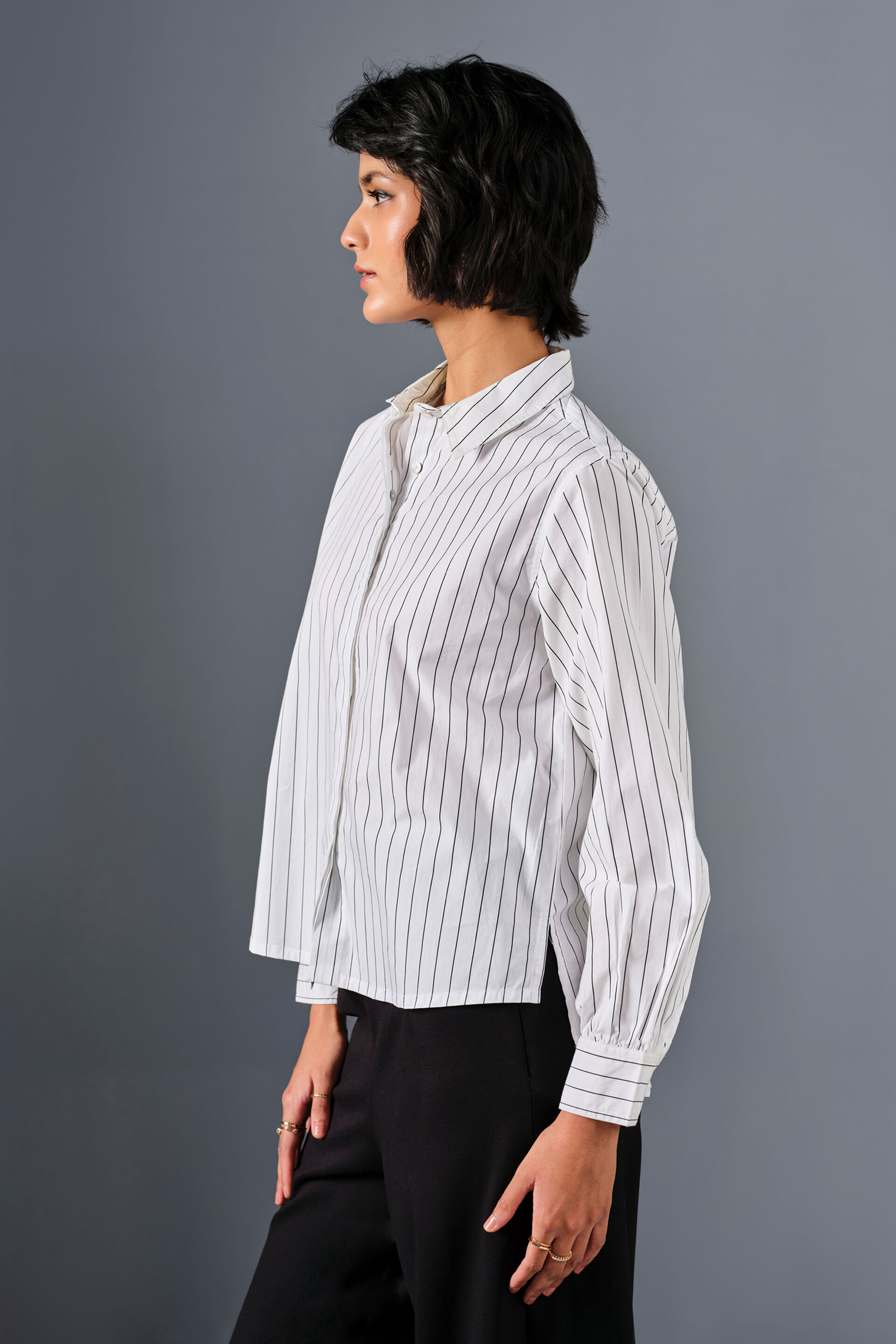 Corp-Core Cotton Shirt, White, image 8