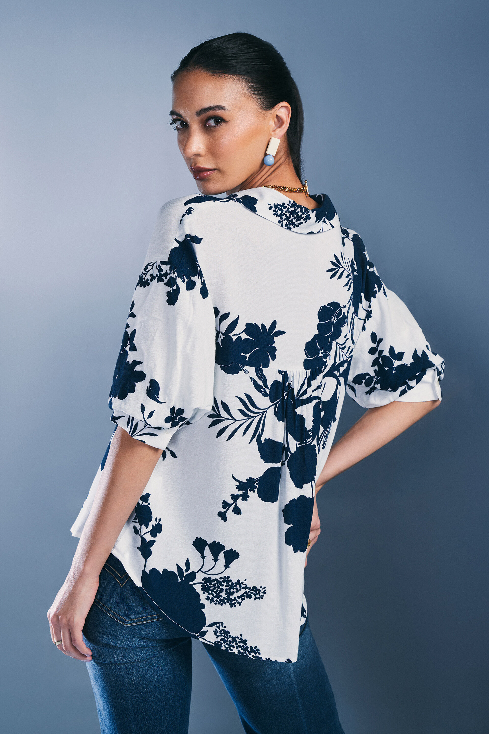 Monochrome Harmony Shirt, White, image 4