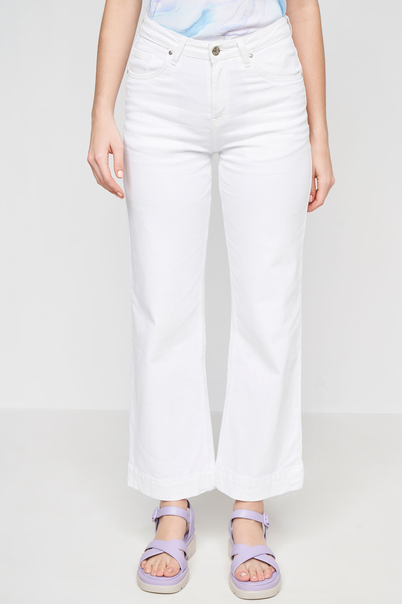 Buy White Solid Straight Bottom Online at Best Price at ANDIndia ...