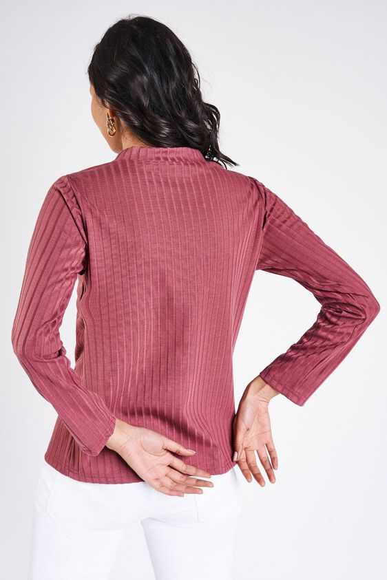 5 - Rose Wood Round Neck A-Line Long Top, image 5