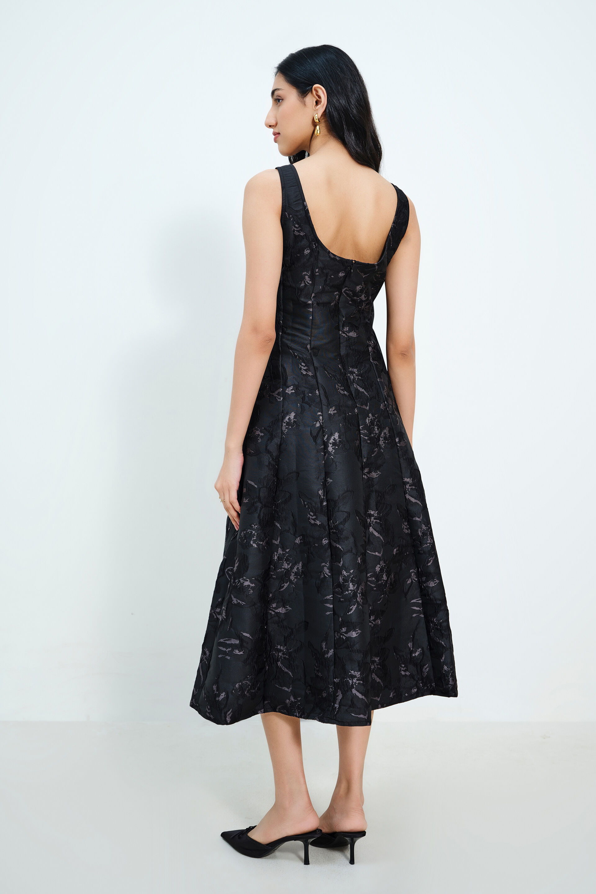 Midnight Canopy Dress, Black, image 5