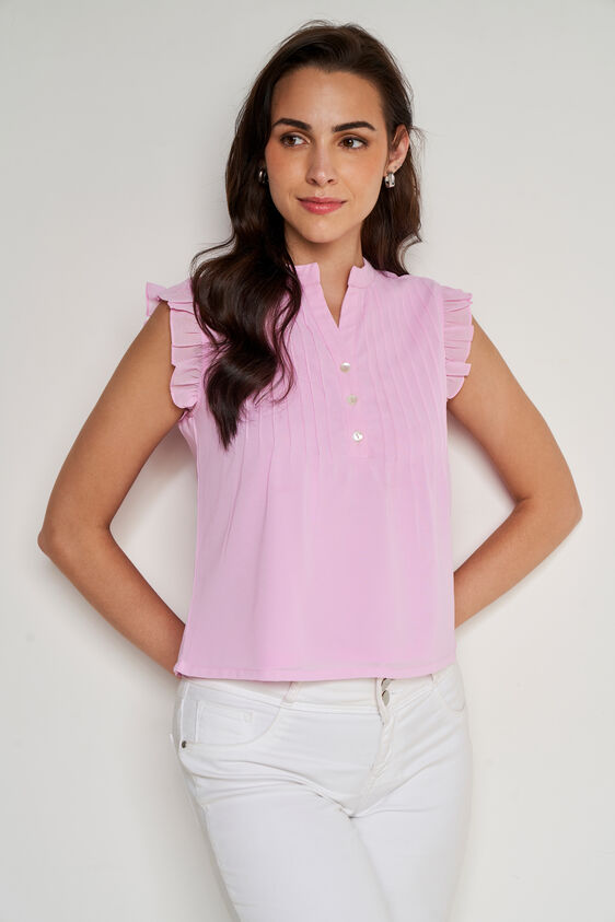 Solid Straight Top, Lilac, image 3