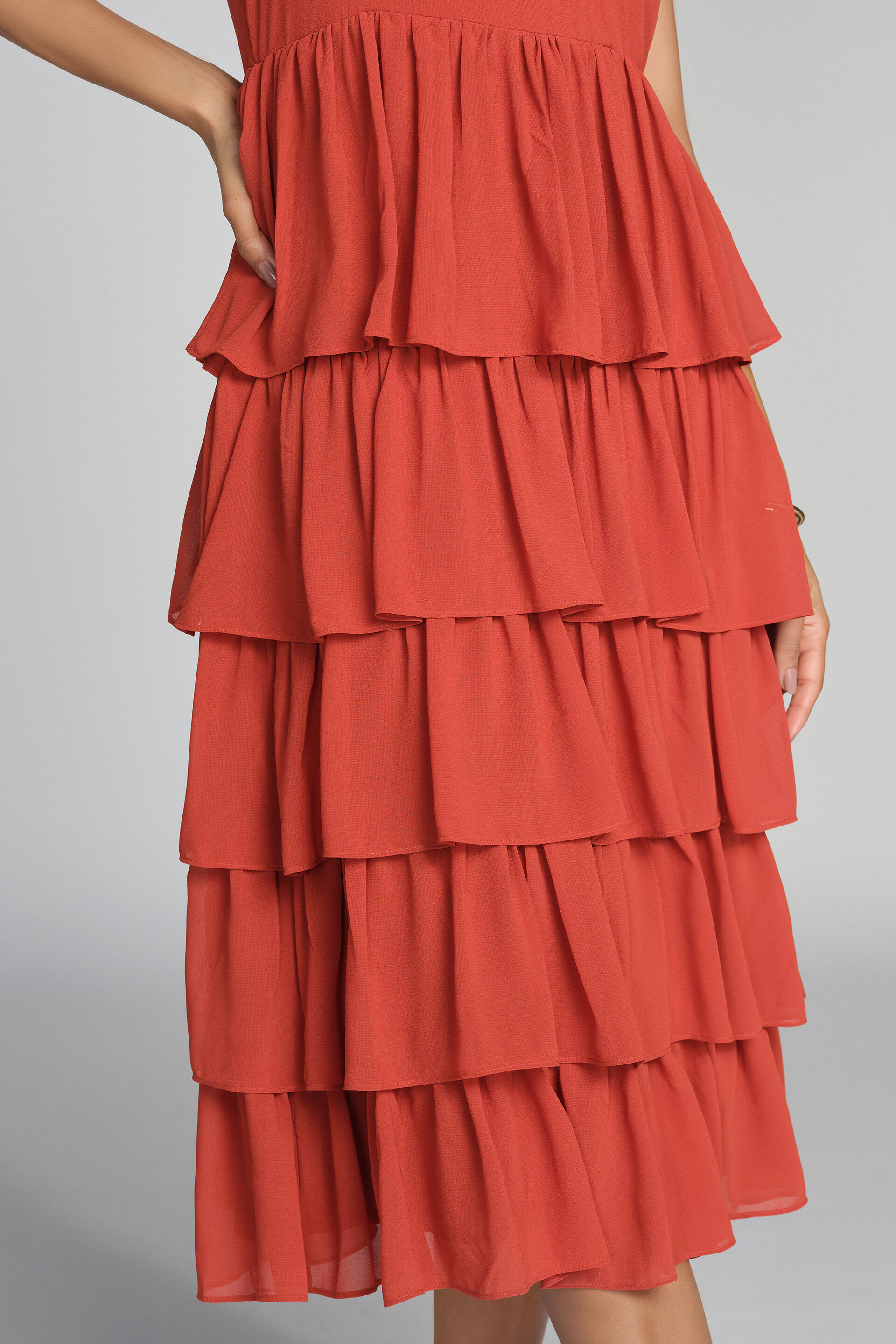 Lyla Halter Dress, Rust, image 5