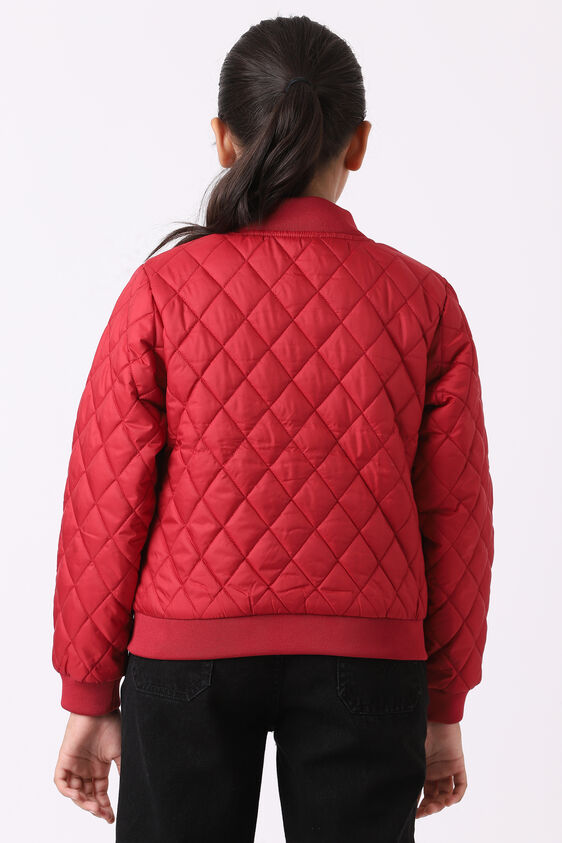 Red Self Design Straight Jacket, Red, image 4