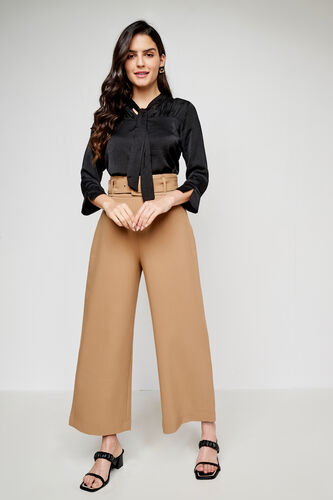 Black Solid Extended Top, Black, image 3