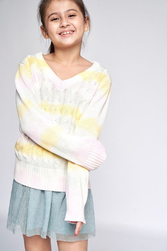 1 - Multi Color Tie & Dye Straight Top, image 1