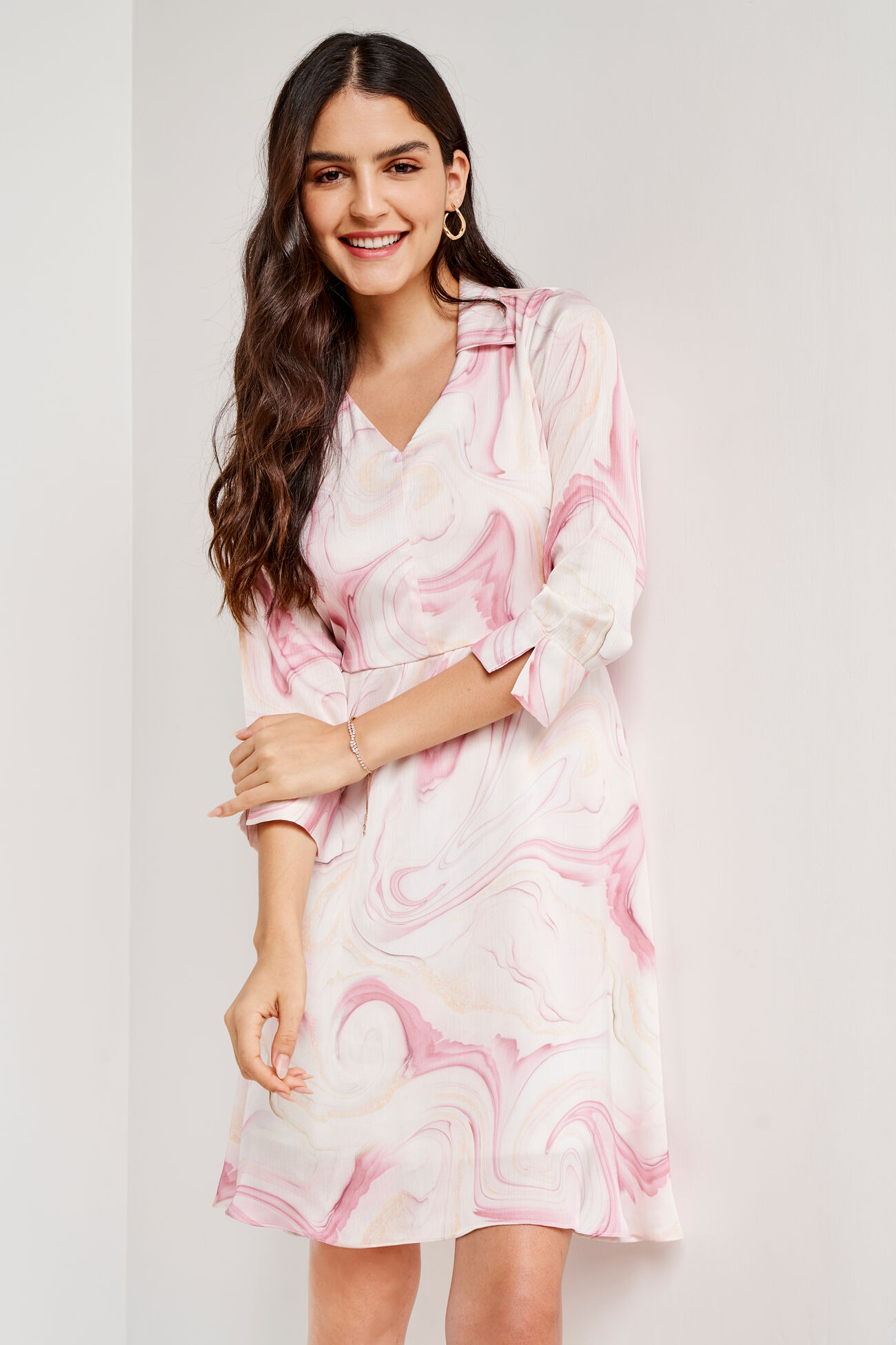 Multi Color Abstract Straight Dress, Multi Color, image 5