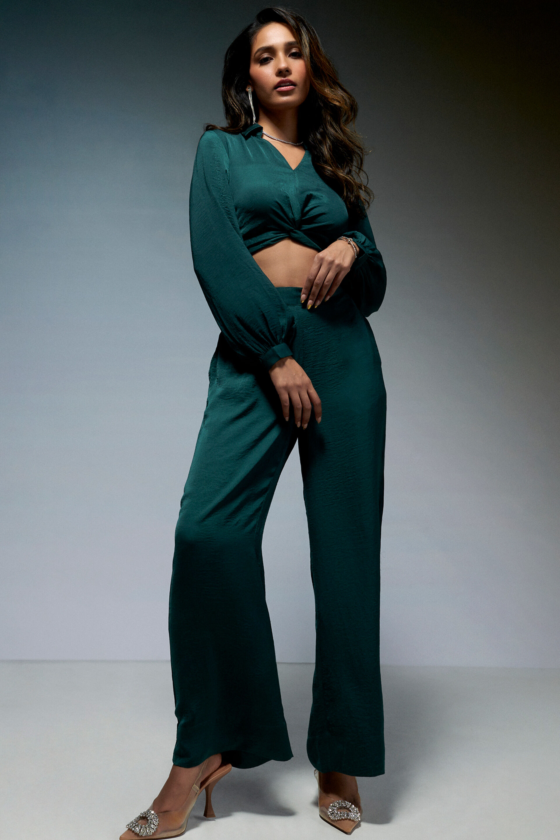 Secrets Revealed Coord Set, Emerald Green, image 1