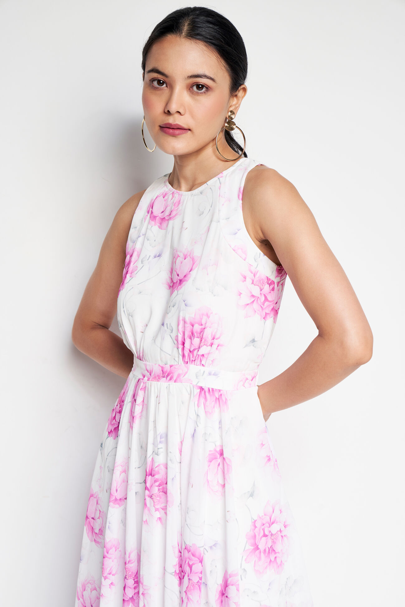 Iconic Floral Maxi Dress, Pink, image 5