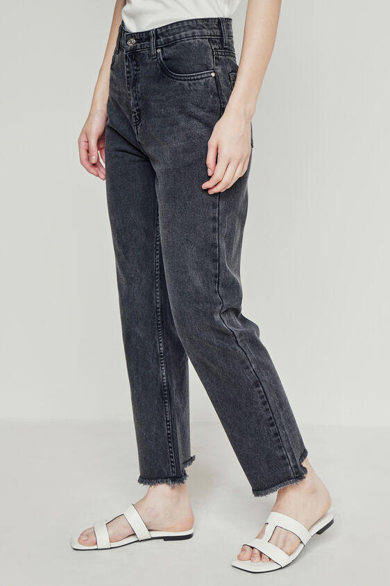 Charcoal Solid Straight Bottom, Charcoal, image 5