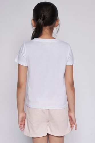 4 - White Graphic Straight Top, image 4