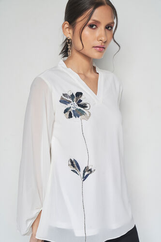 Florence Top, Cream, image 3