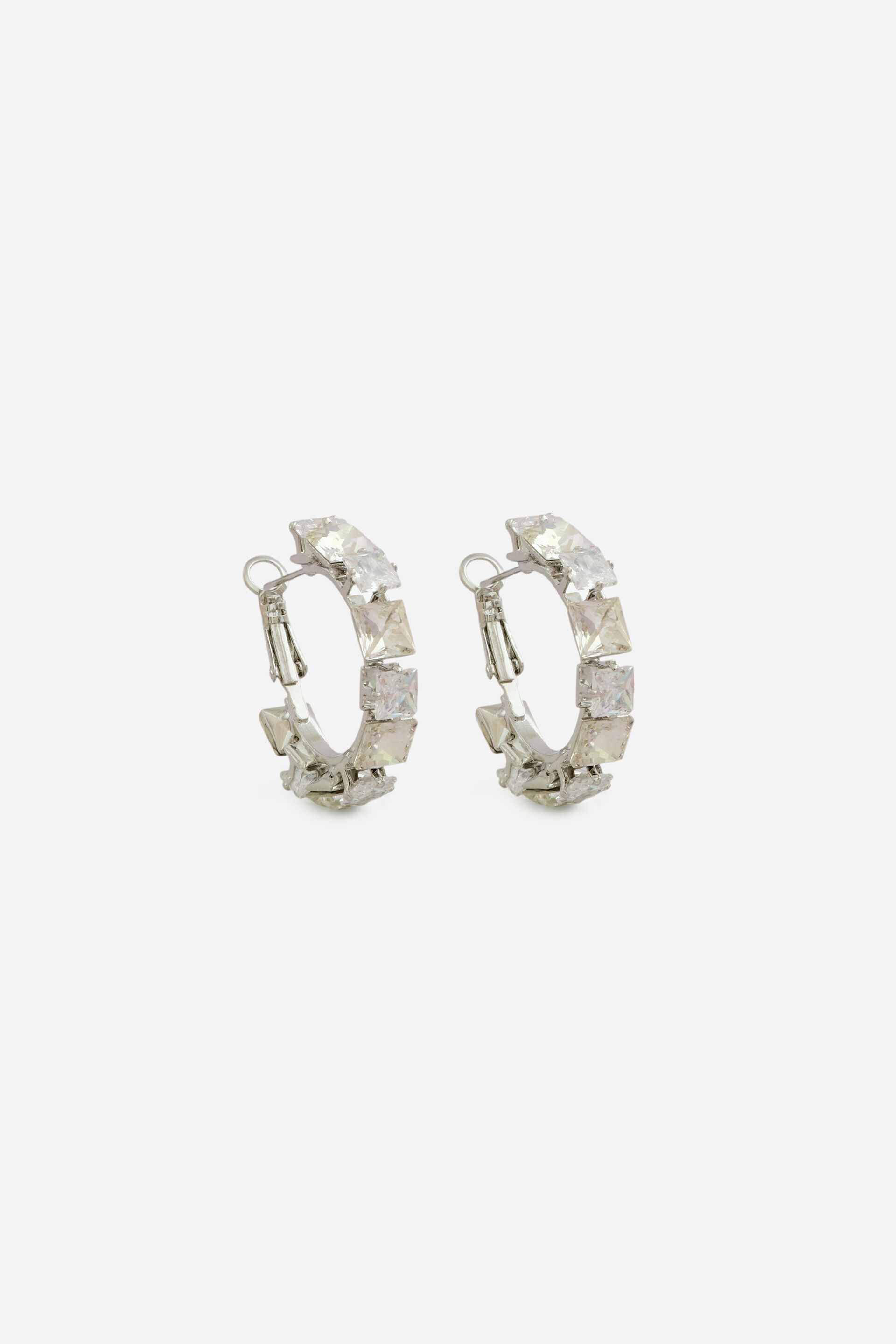 Crystal Embellished Hoops, , image 1