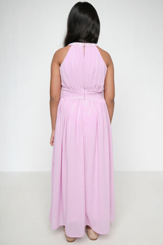 Lilac Solid Straight Gown, Lilac, image 4