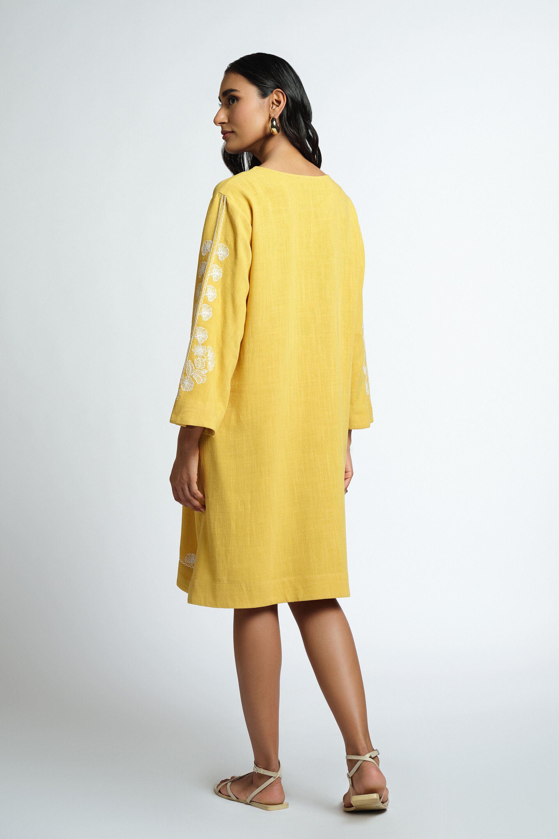 Delray Dress, Mustard, image 4