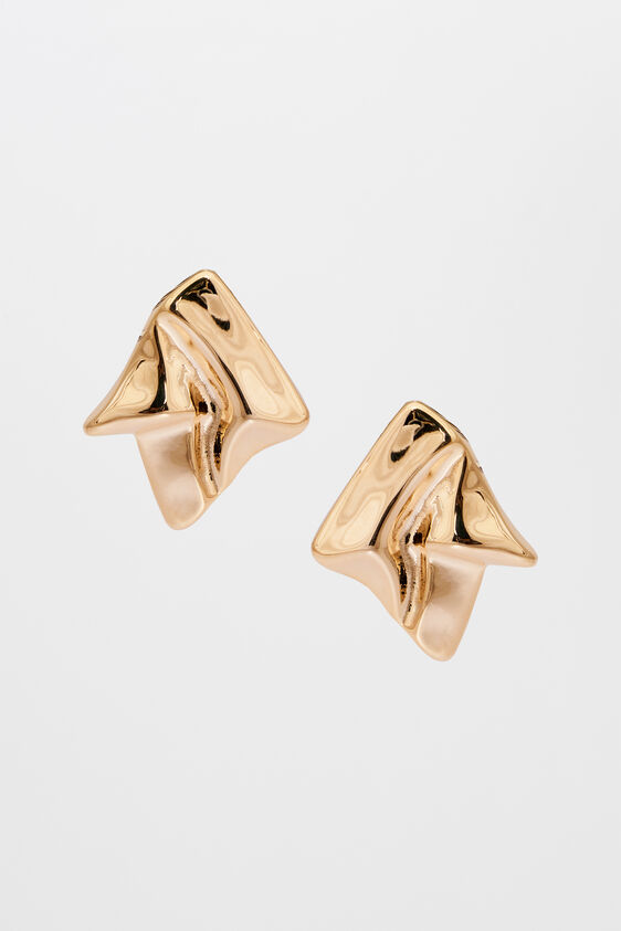 Gold Brass Earring, , image 1