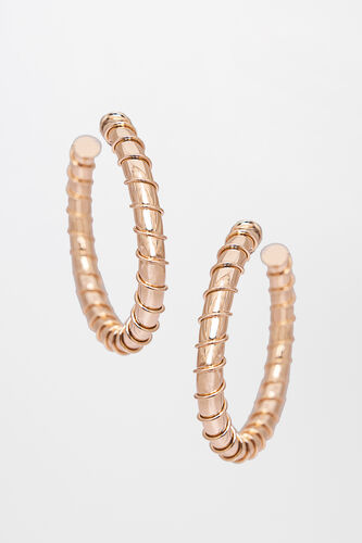 Golden Disc Earring, , image 1