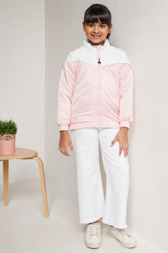 Colour blocked Straight Jacket, Light Pink, image 2
