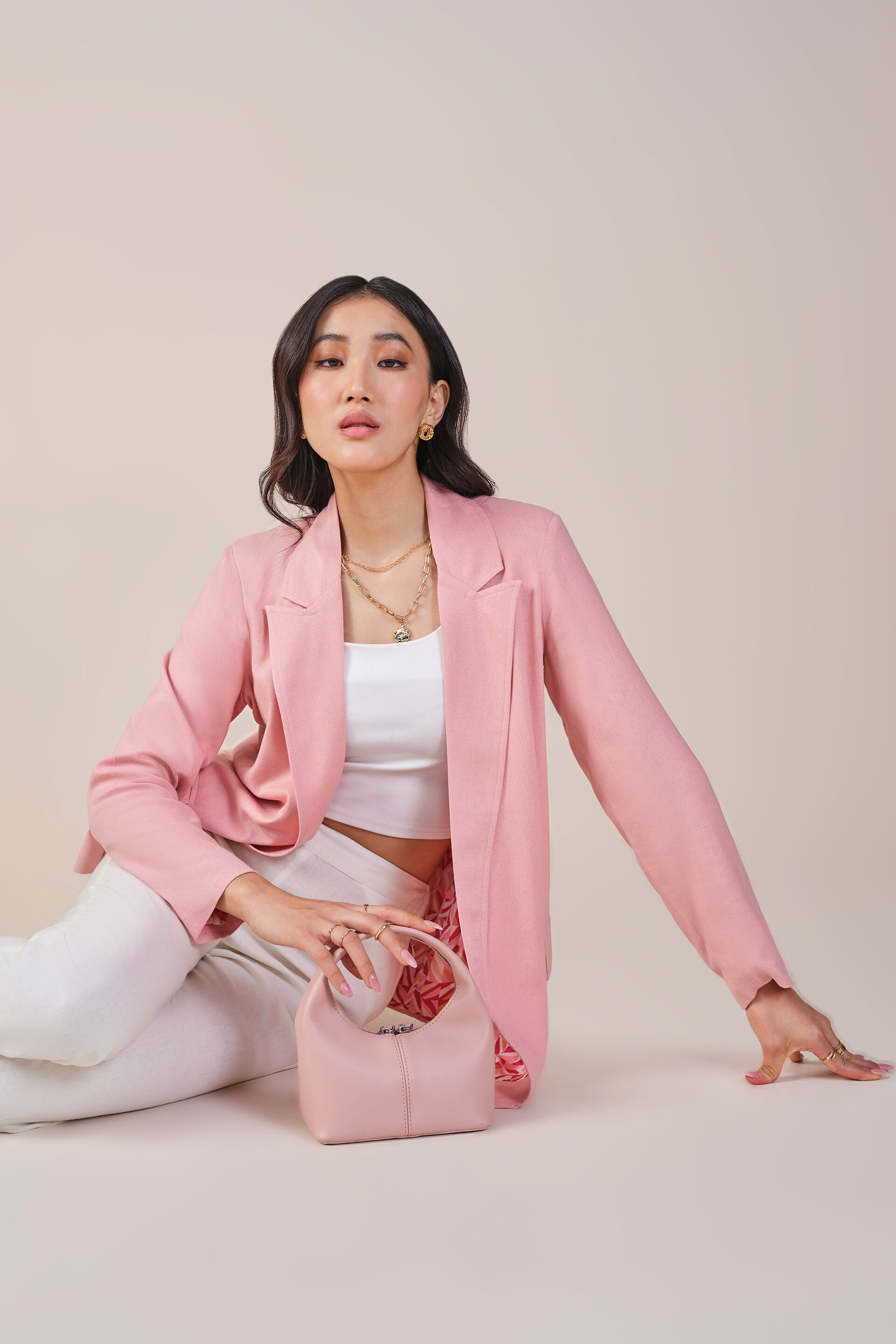 Modernist Blazer, Peach, image 5