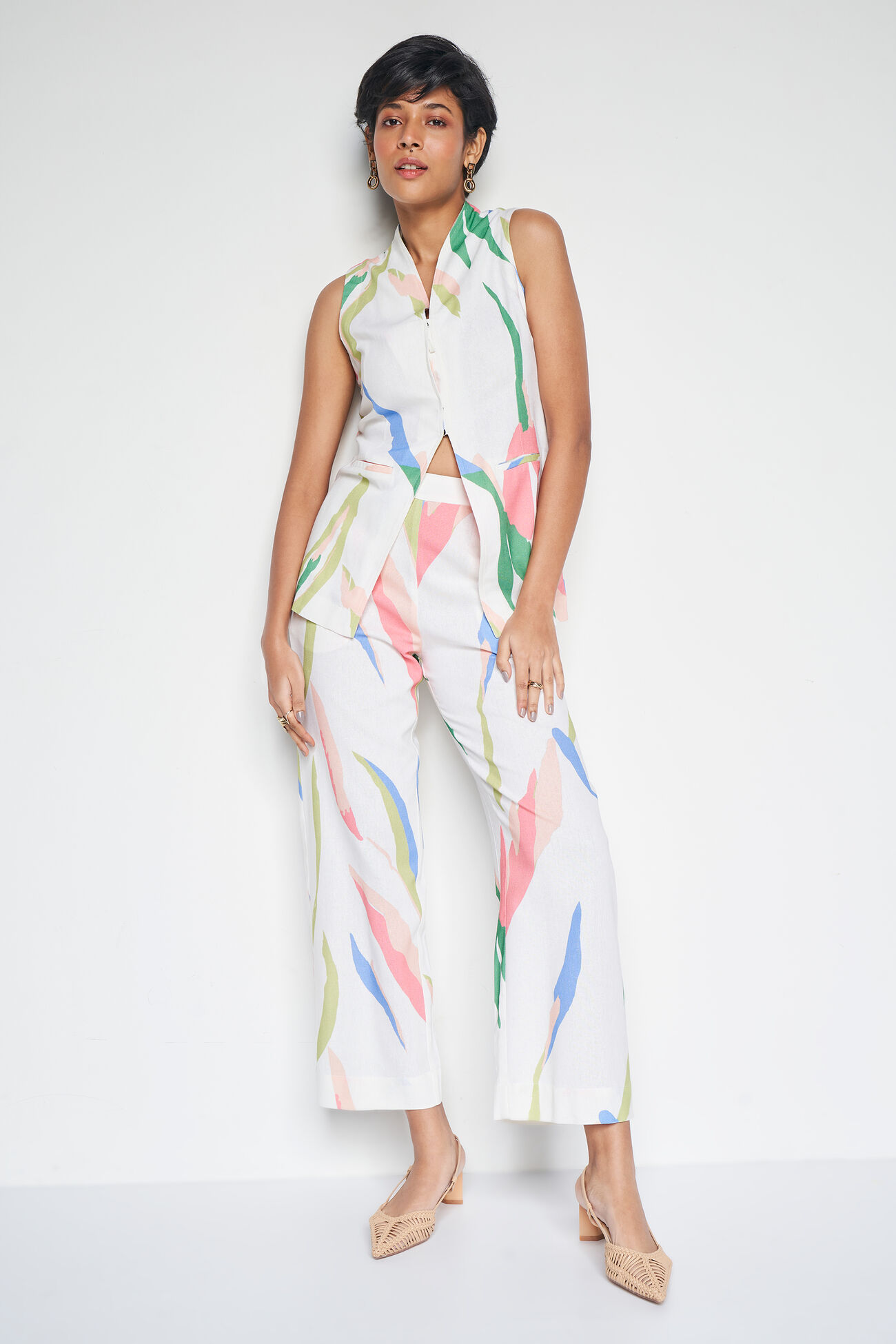 Stroke Of Style Co-ords Set, Cream, image 4