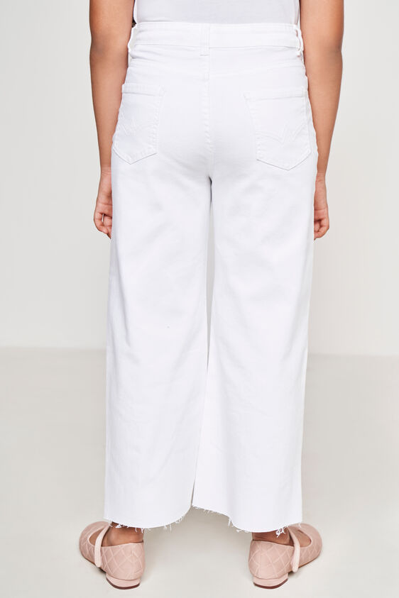 White Solid Straight Bottom, White, image 3