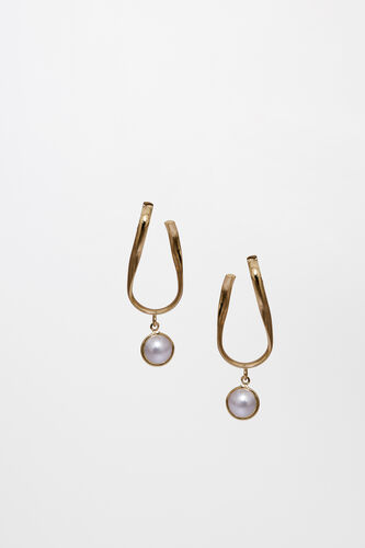 Gold Brass Earring, , image 1