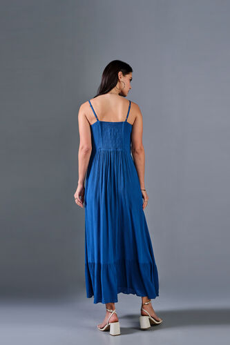 Cobalt Skies Viscose Maxi Dress, Navy Blue, image 6
