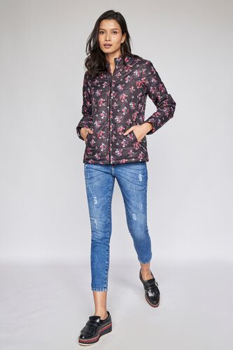 2 - Black Floral Straight Jacket, image 2