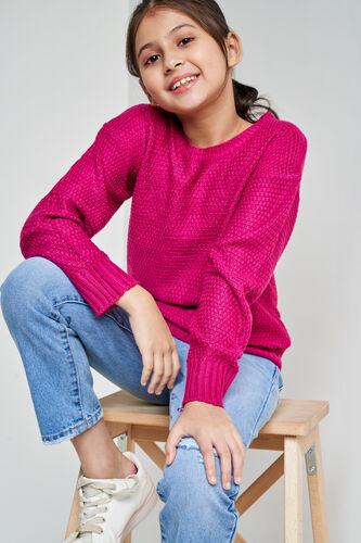 Magenta Straight Top, Magenta, image 3