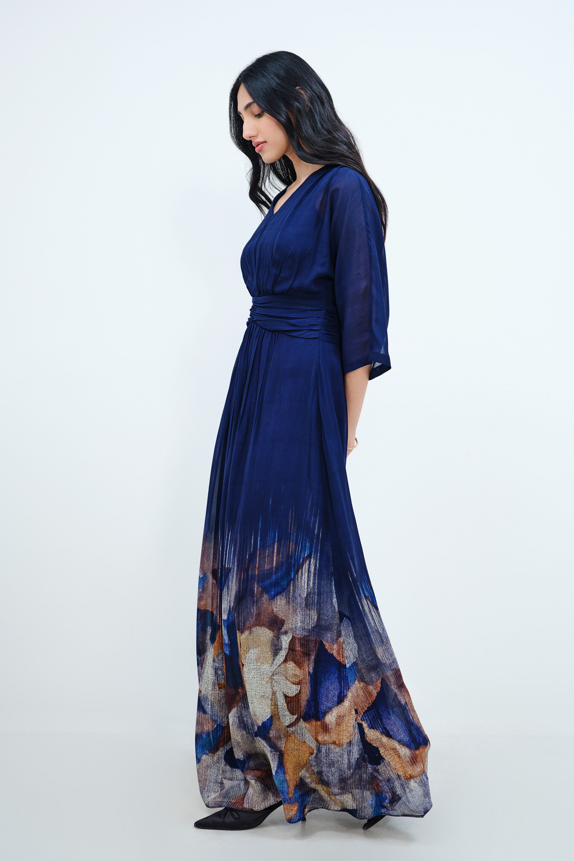 Sapphire Song Maxi Dress, Blue, image 4