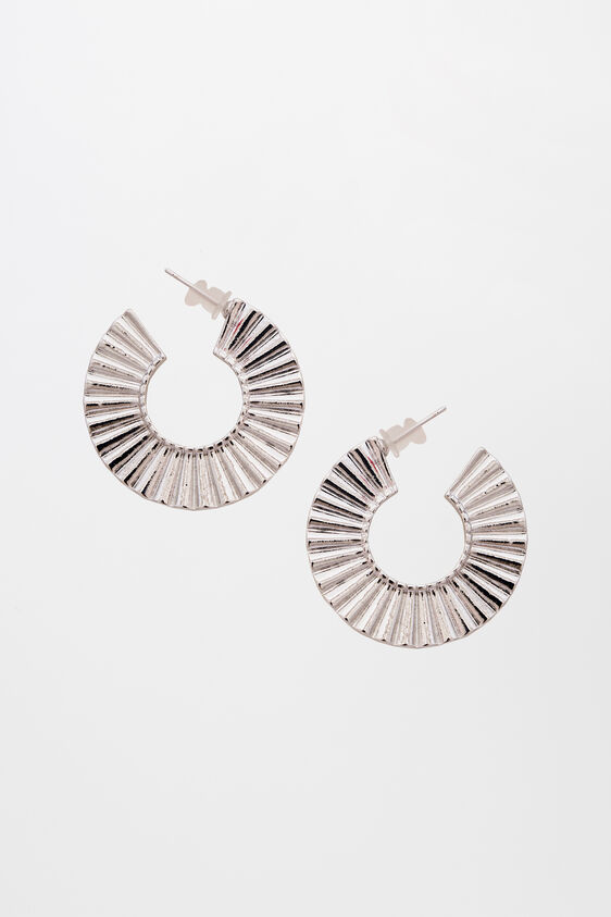 Silver Brass Earring, , image 1