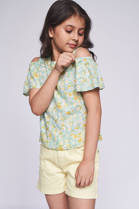 3 - Mint Floral Straight Top, image 3