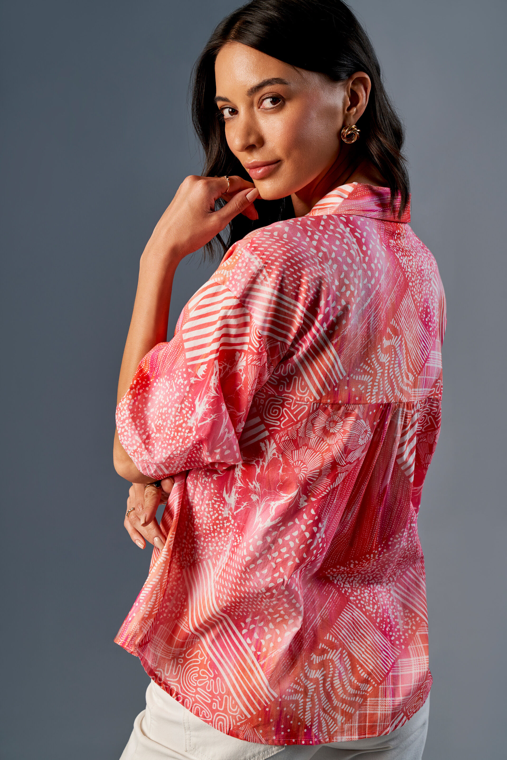 Cheeky Coral Shirt, Coral, image 5