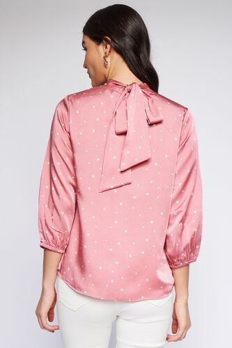5 - Blush Polka Dots Flared Top, image 5