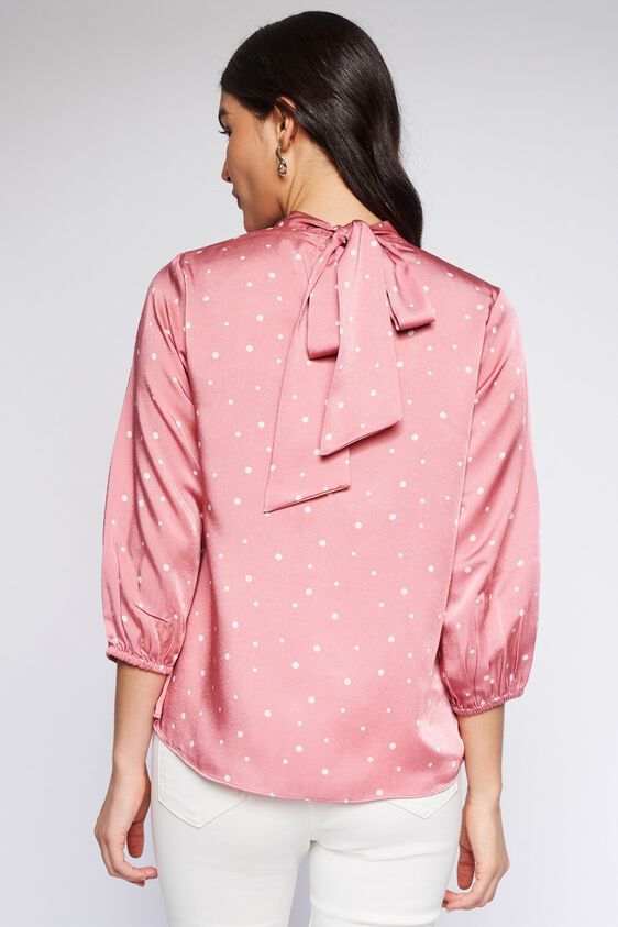 5 - Blush Polka Dots Flared Top, image 5