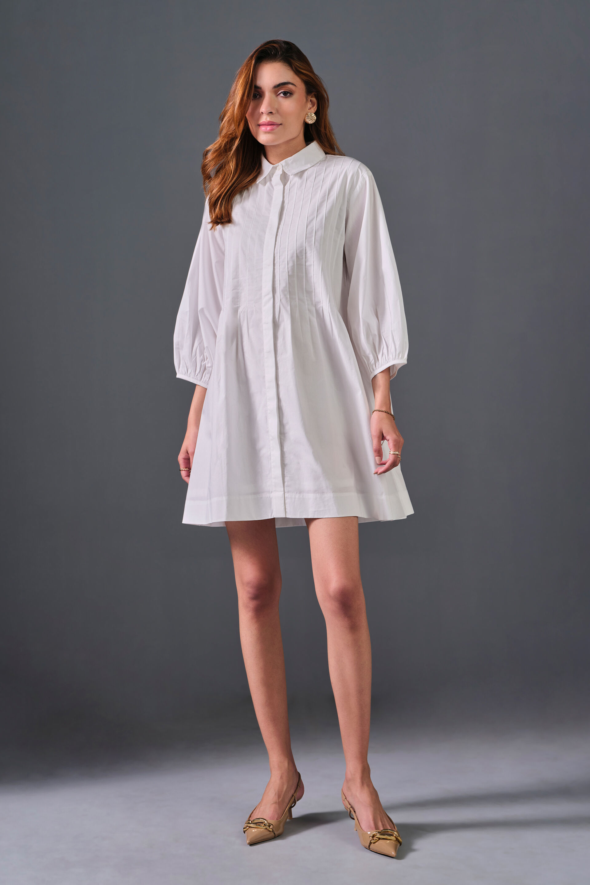 Ivory Allure Dress, White, image 1